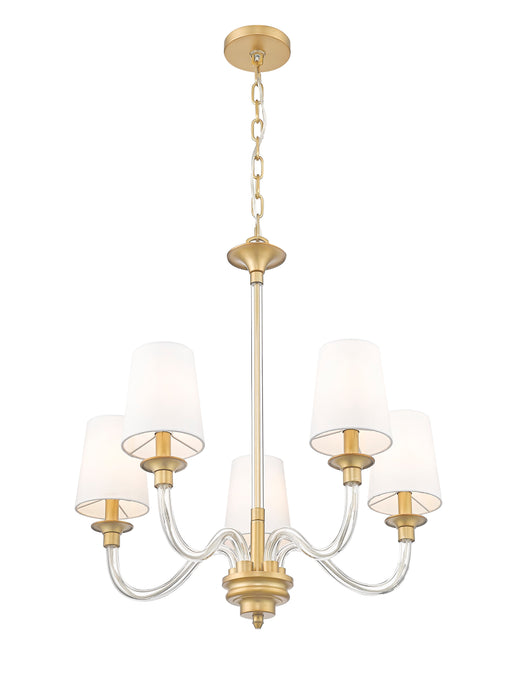 Chandelier Z-Lite 1950-5RB Rubbed Brass Katerina 5 Light Chandelier Z-Lite