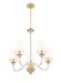 Chandelier Z-Lite 1950-5RB Rubbed Brass Katerina 5 Light Chandelier Z-Lite