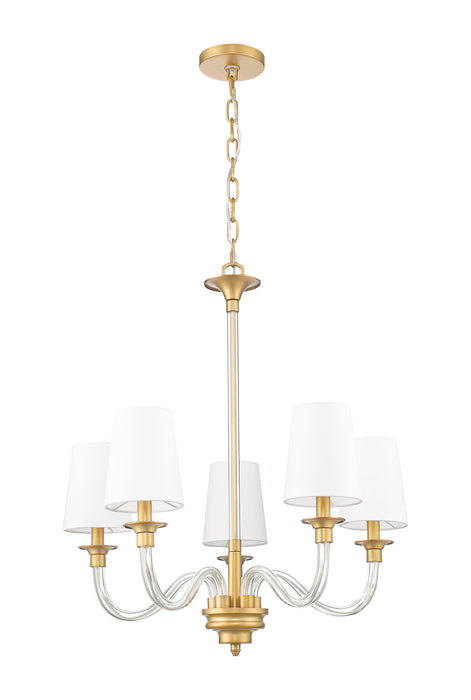 Chandelier Z-Lite 1950-5RB Rubbed Brass Katerina 5 Light Chandelier Z-Lite