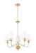 Chandelier Z-Lite 1950-5RB Rubbed Brass Katerina 5 Light Chandelier Z-Lite