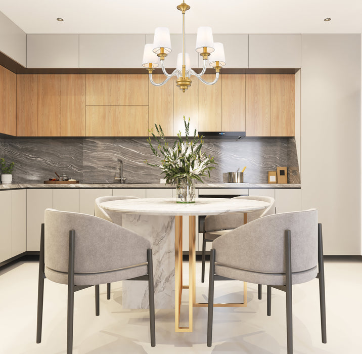 Chandelier Z-Lite 1950-5RB Rubbed Brass Katerina 5 Light Chandelier Z-Lite