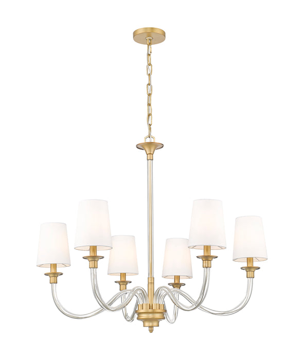 Chandelier Z-Lite 1950-6RB Rubbed Brass Katerina 6 Light Chandelier Z-Lite