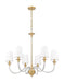 Chandelier Z-Lite 1950-6RB Rubbed Brass Katerina 6 Light Chandelier Z-Lite