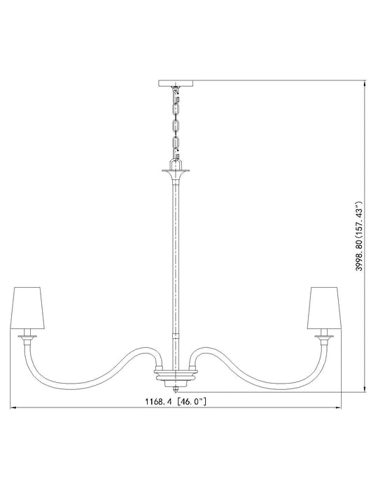 Chandelier Z-Lite 1950-8BN Brushed Nickel Katerina 8 Light Chandelier Z-Lite