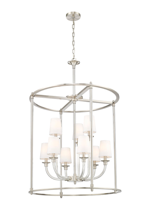 Chandelier Z-Lite 1950-9C-BN Brushed Nickel Katerina 9 Light Chandelier Z-Lite