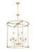 Chandelier Z-Lite 1950-9C-RB Rubbed Brass Katerina 9 Light Chandelier Z-Lite