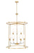 Chandelier Z-Lite 1950-9C-RB Rubbed Brass Katerina 9 Light Chandelier Z-Lite