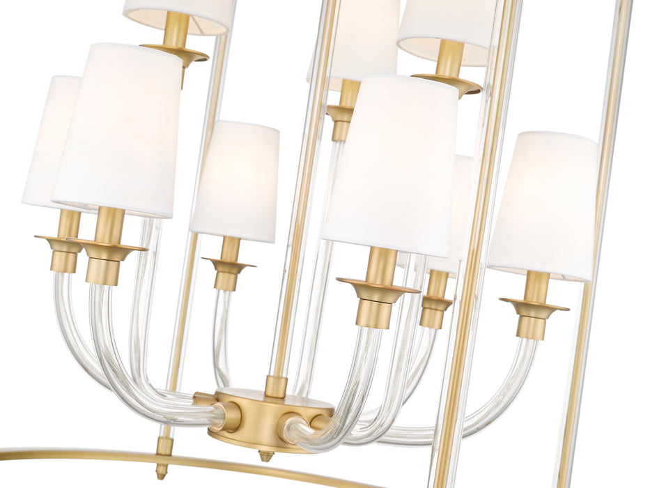 Chandelier Z-Lite 1950-9C-RB Rubbed Brass Katerina 9 Light Chandelier Z-Lite