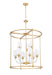 Chandelier Z-Lite 1950-9C-RB Rubbed Brass Katerina 9 Light Chandelier Z-Lite