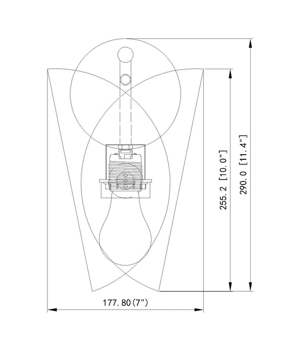 Wall Sconce Z-Lite 1951-1S-MW Matte White Salone 1 Light Wall Sconce Z-Lite
