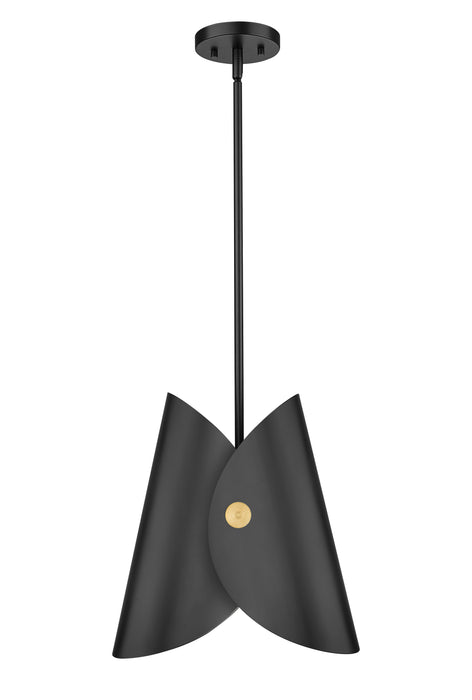 Pendant Z-Lite 1951P11-MB Matte Black Salone 1 Light Pendant Z-Lite