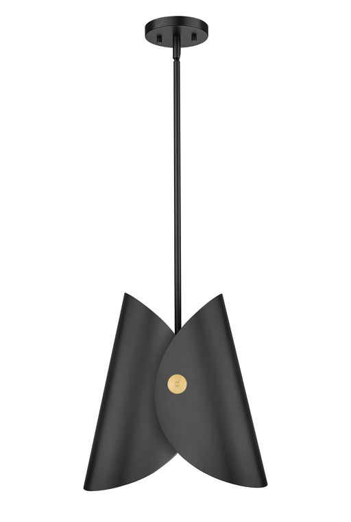 Pendant Z-Lite 1951P11-MB Matte Black Salone 1 Light Pendant Z-Lite
