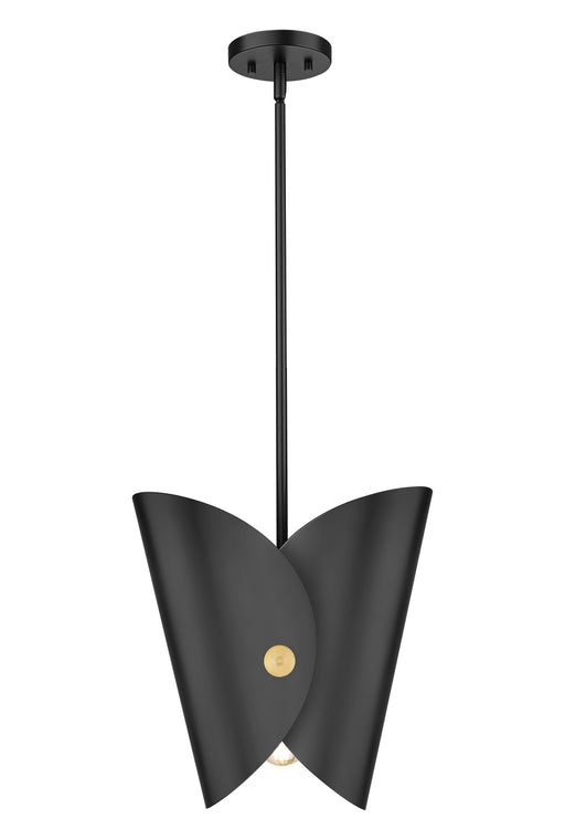 Pendant Z-Lite 1951P11-MB Matte Black Salone 1 Light Pendant Z-Lite