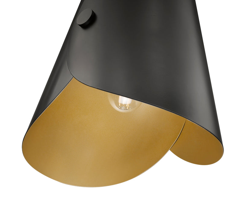 Pendant Z-Lite 1951P11-MB Matte Black Salone 1 Light Pendant Z-Lite