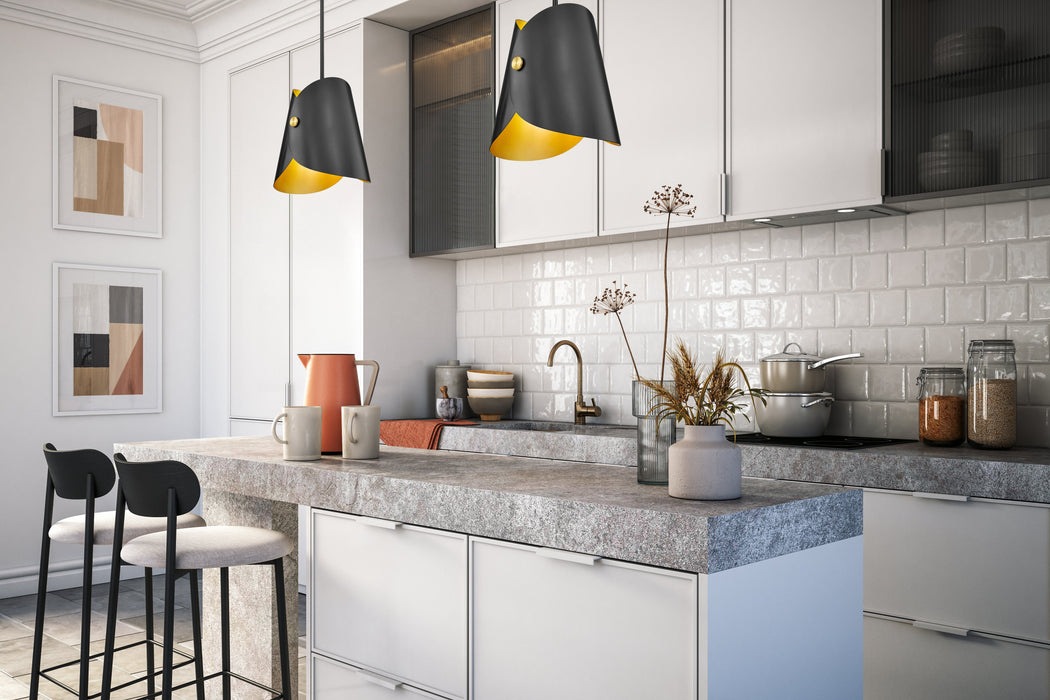 Pendant Z-Lite 1951P11-MB Matte Black Salone 1 Light Pendant Z-Lite