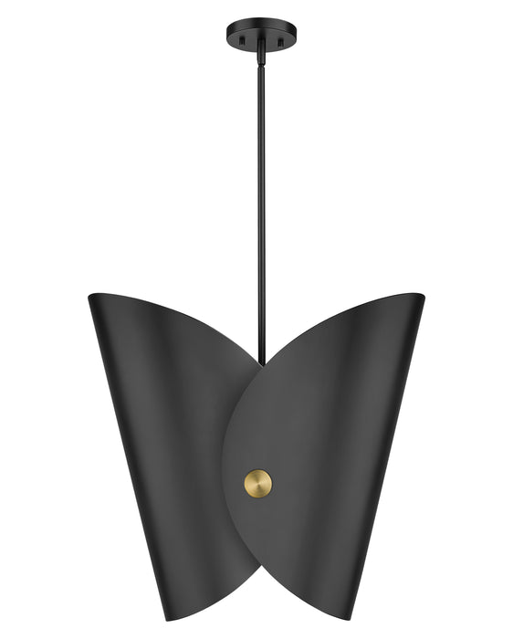 Pendant Z-Lite 1951P18-MB Matte Black Salone 1 Light Pendant Z-Lite