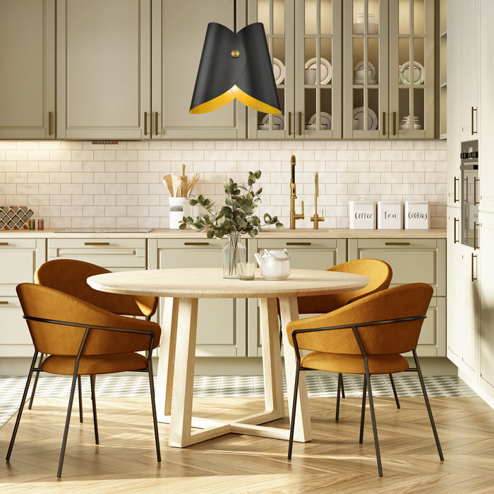 Pendant Z-Lite 1951P18-MB Matte Black Salone 1 Light Pendant Z-Lite