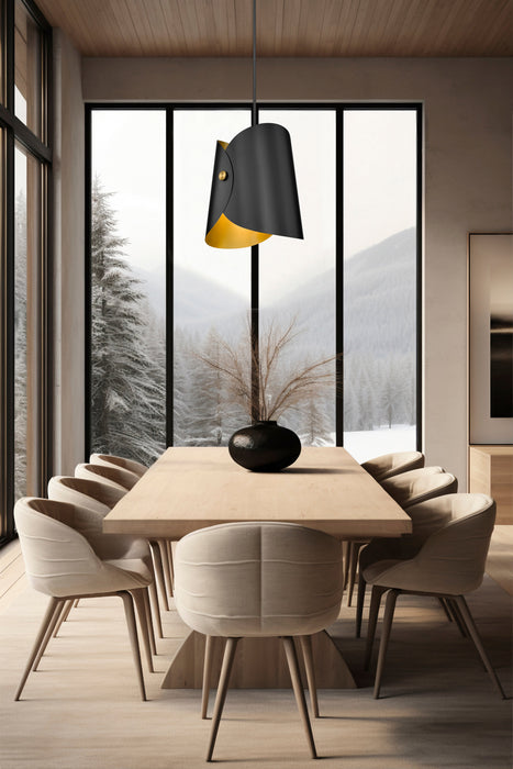 Pendant Z-Lite 1951P18-MB Matte Black Salone 1 Light Pendant Z-Lite