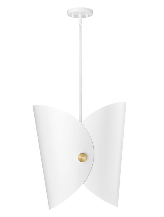 Pendant Z-Lite 1951P18-MW Matte White Salone 1 Light Pendant Z-Lite