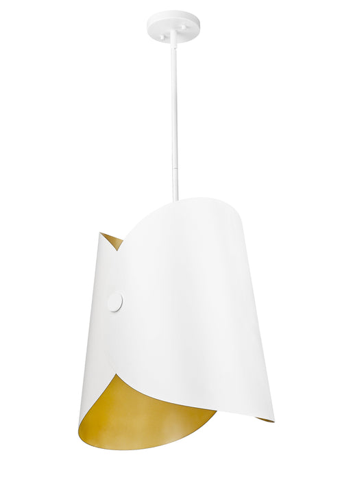 Pendant Z-Lite 1951P18-MW Matte White Salone 1 Light Pendant Z-Lite