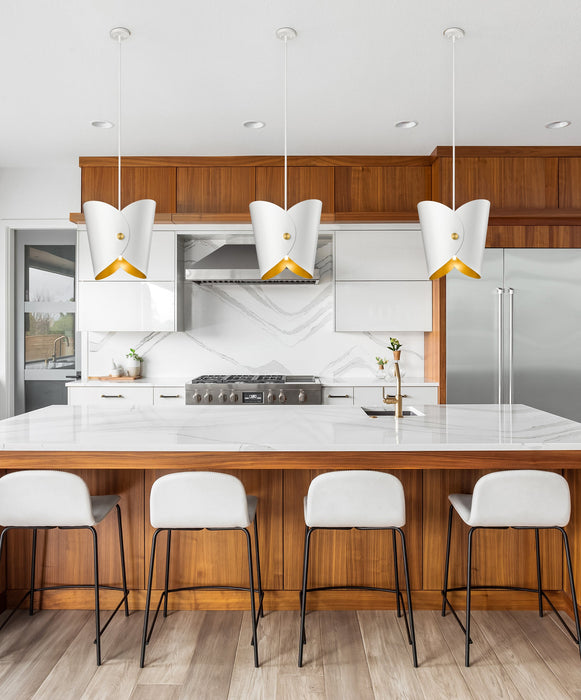 Pendant Z-Lite 1951P18-MW Matte White Salone 1 Light Pendant Z-Lite