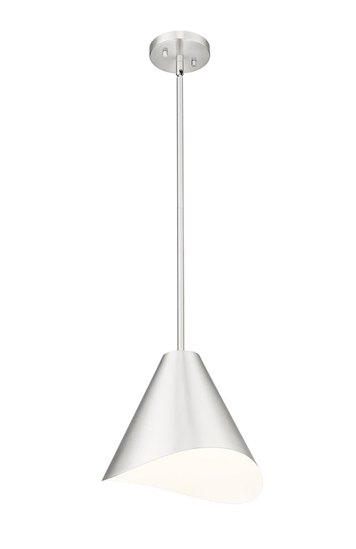 Pendant Z-Lite 1952P12-BN Brushed Nickel Aria 1 Light Pendant Z-Lite