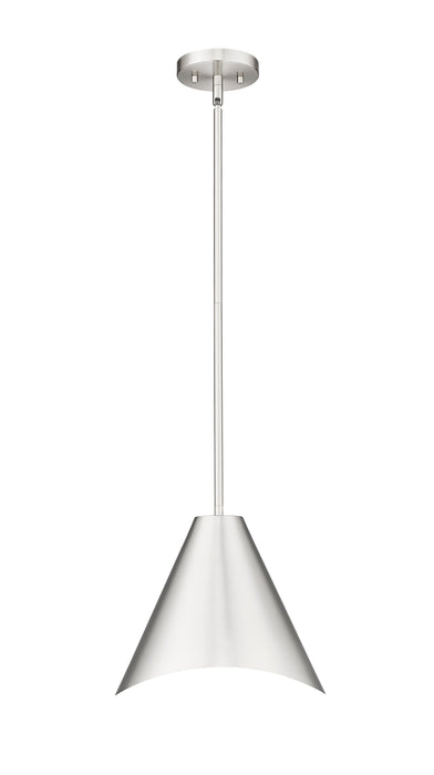Pendant Z-Lite 1952P12-BN Brushed Nickel Aria 1 Light Pendant Z-Lite