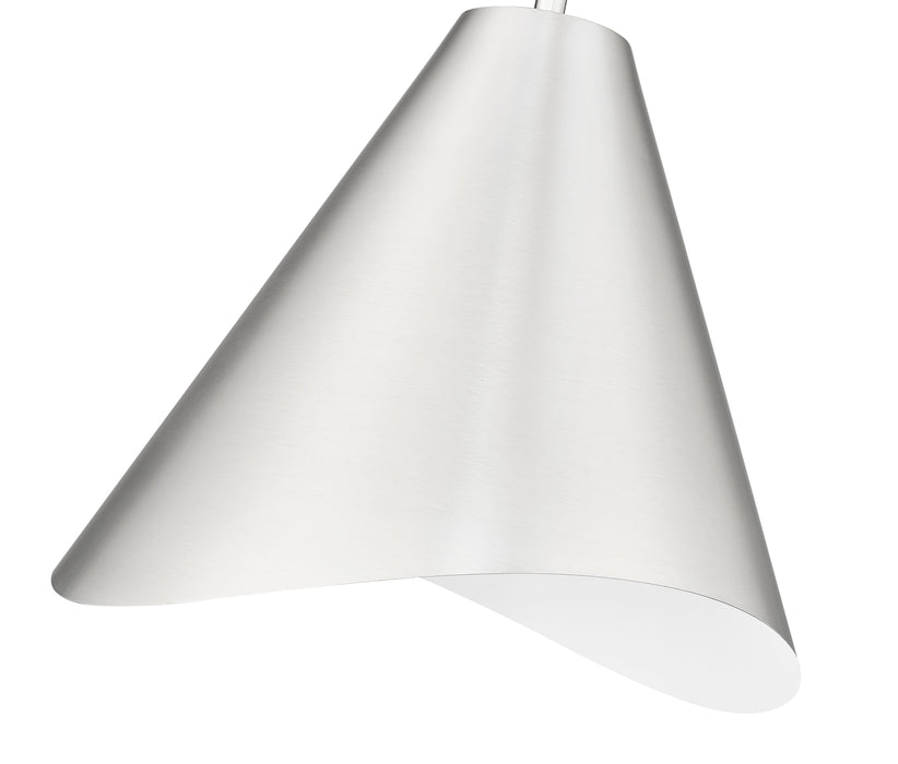 Pendant Z-Lite 1952P12-BN Brushed Nickel Aria 1 Light Pendant Z-Lite