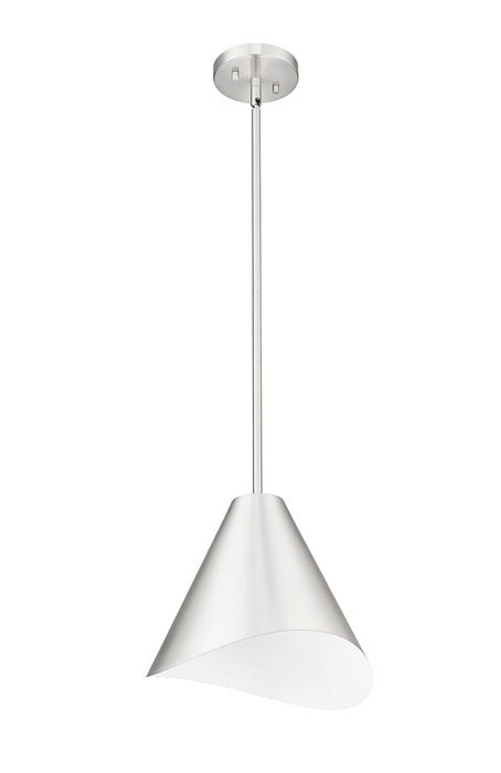 Pendant Z-Lite 1952P12-BN Brushed Nickel Aria 1 Light Pendant Z-Lite