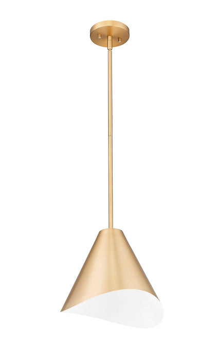 Pendant Z-Lite 1952P12-MGLD Modern Gold Aria 1 Light Pendant Z-Lite