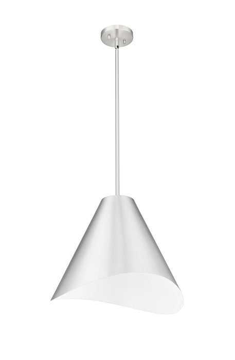 Pendant Z-Lite 1952P18-BN Brushed Nickel Aria 1 Light Pendant Z-Lite