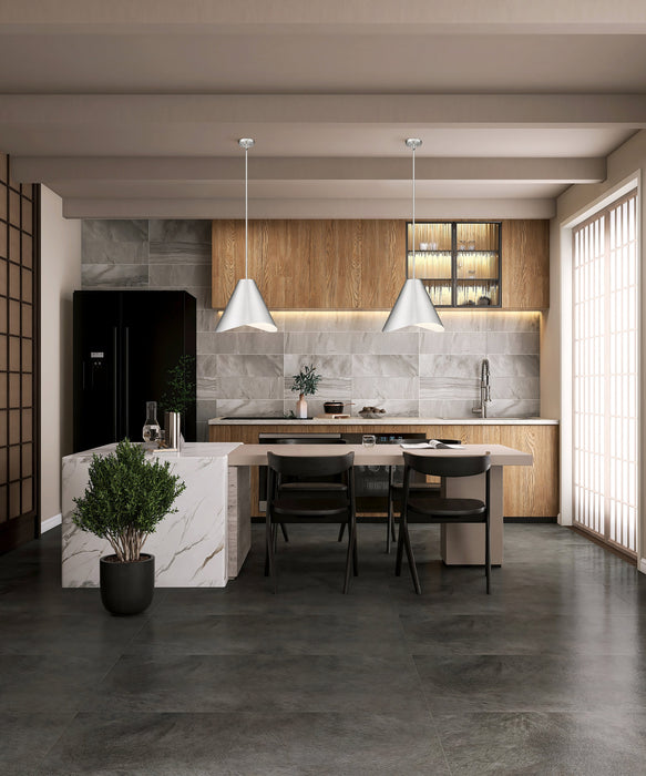 Pendant Z-Lite 1952P18-BN Brushed Nickel Aria 1 Light Pendant Z-Lite