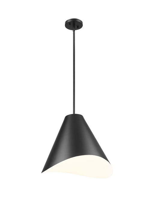 Pendant Z-Lite 1952P18-MB Matte Black Aria 1 Light Pendant Z-Lite