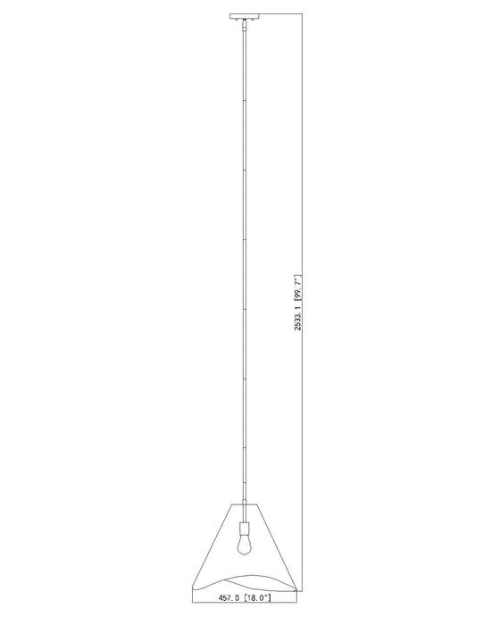 Pendant Z-Lite 1952P18-MB Matte Black Aria 1 Light Pendant Z-Lite