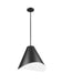 Pendant Z-Lite 1952P18-MB Matte Black Aria 1 Light Pendant Z-Lite