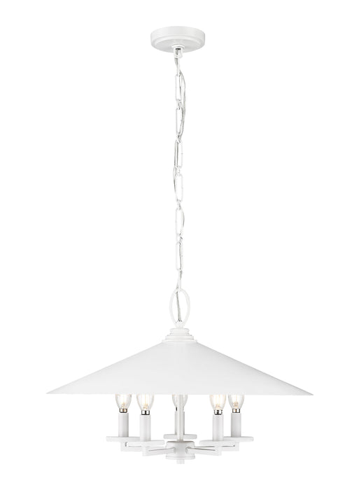 Pendant Z-Lite 1953-22MW Matte White Rialto 5 Light Pendant Z-Lite