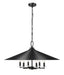 Pendant Z-Lite 1953-32MB Matte Black Rialto 6 Light Pendant Z-Lite