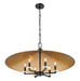 Pendant Z-Lite 1953-32MB Matte Black Rialto 6 Light Pendant Z-Lite