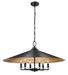 Pendant Z-Lite 1953-32MB Matte Black Rialto 6 Light Pendant Z-Lite