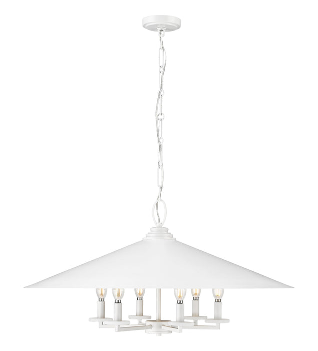 Pendant Z-Lite 1953-32MW Matte White Rialto 6 Light Pendant Z-Lite