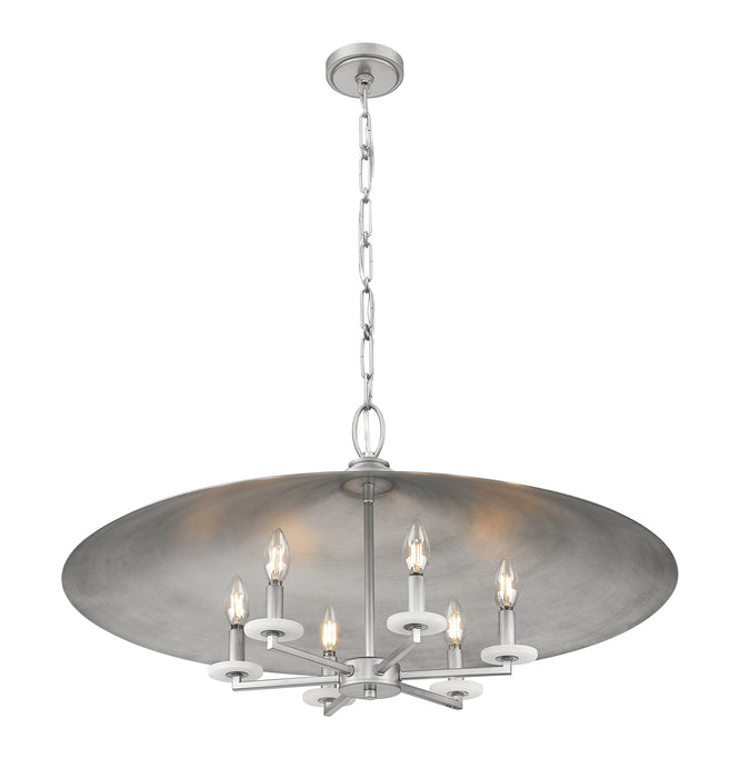 Pendant Z-Lite 1953-32SPT Signature Pewter Rialto 6 Light Pendant Z-Lite