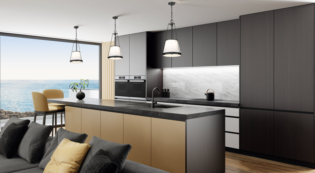 Pendant Z-Lite 1954P12-MB Matte Black Madeline 4 Light Pendant Z-Lite