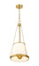 Pendant Z-Lite 1954P12-MGLD Modern Gold Madeline 4 Light Pendant Z-Lite