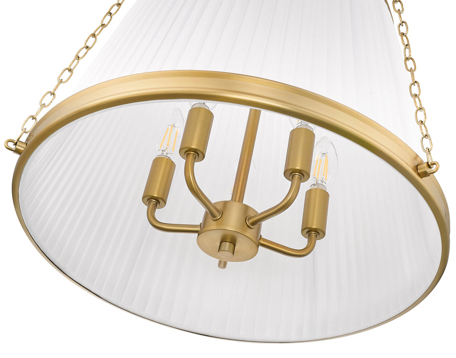 Pendant Z-Lite 1954P18-MGLD Modern Gold Madeline 5 Light Pendant Z-Lite