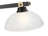 Billiard Z-Lite 1955-3MB-RB-DWL14 Matte Black + Rubbed Brass Bronte 3 Light Billiard Z-Lite