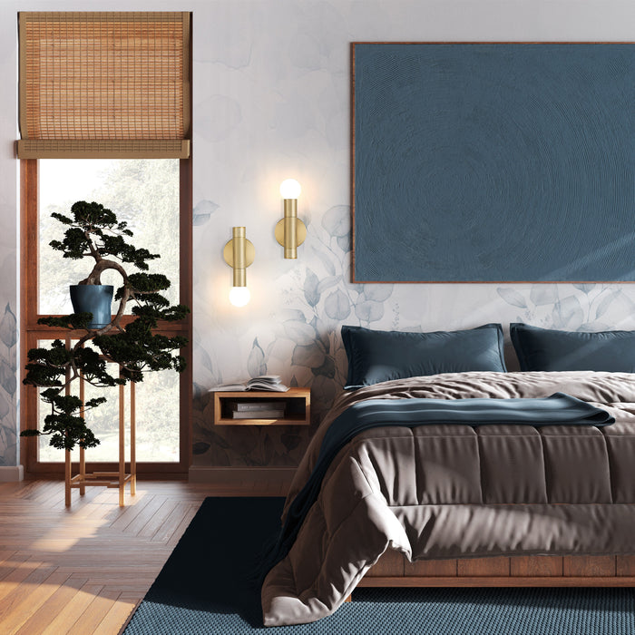 Wall Sconce Z-Lite 1956-1S-MGLD Modern Gold Stari 1 Light Wall Sconce Z-Lite