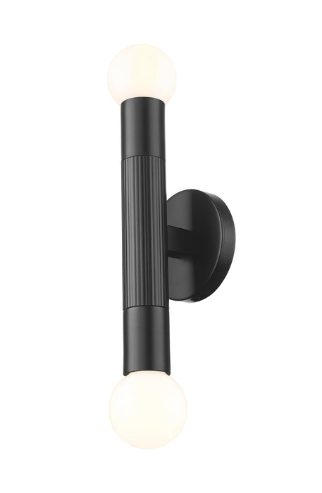 Wall Sconce Z-Lite 1956-2S-MB Matte Black Stari 2 Light Wall Sconce Z-Lite