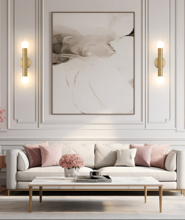 Wall Sconce Z-Lite 1956-2S-MGLD Modern Gold Stari 2 Light Wall Sconce Z-Lite