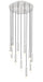 Chandelier Z-Lite 1956P-11R-BN Brushed Nickel Stari 11 Light Chandelier Z-Lite