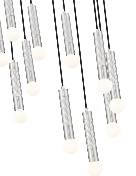 Chandelier Z-Lite 1956P-11R-BN Brushed Nickel Stari 11 Light Chandelier Z-Lite